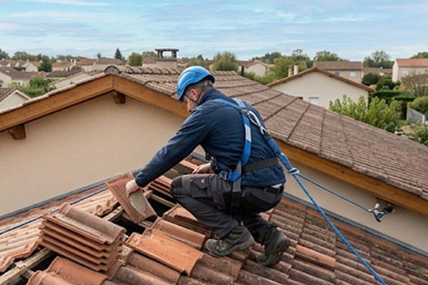 Remplacement de tuiles romanes ou ardoises